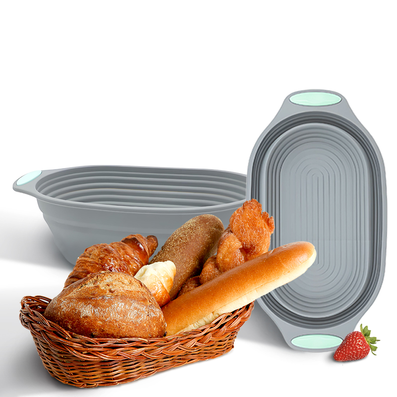 Kitchen Baking Utensil - 1PC Silicone Foldable Banneton Bread Proofing