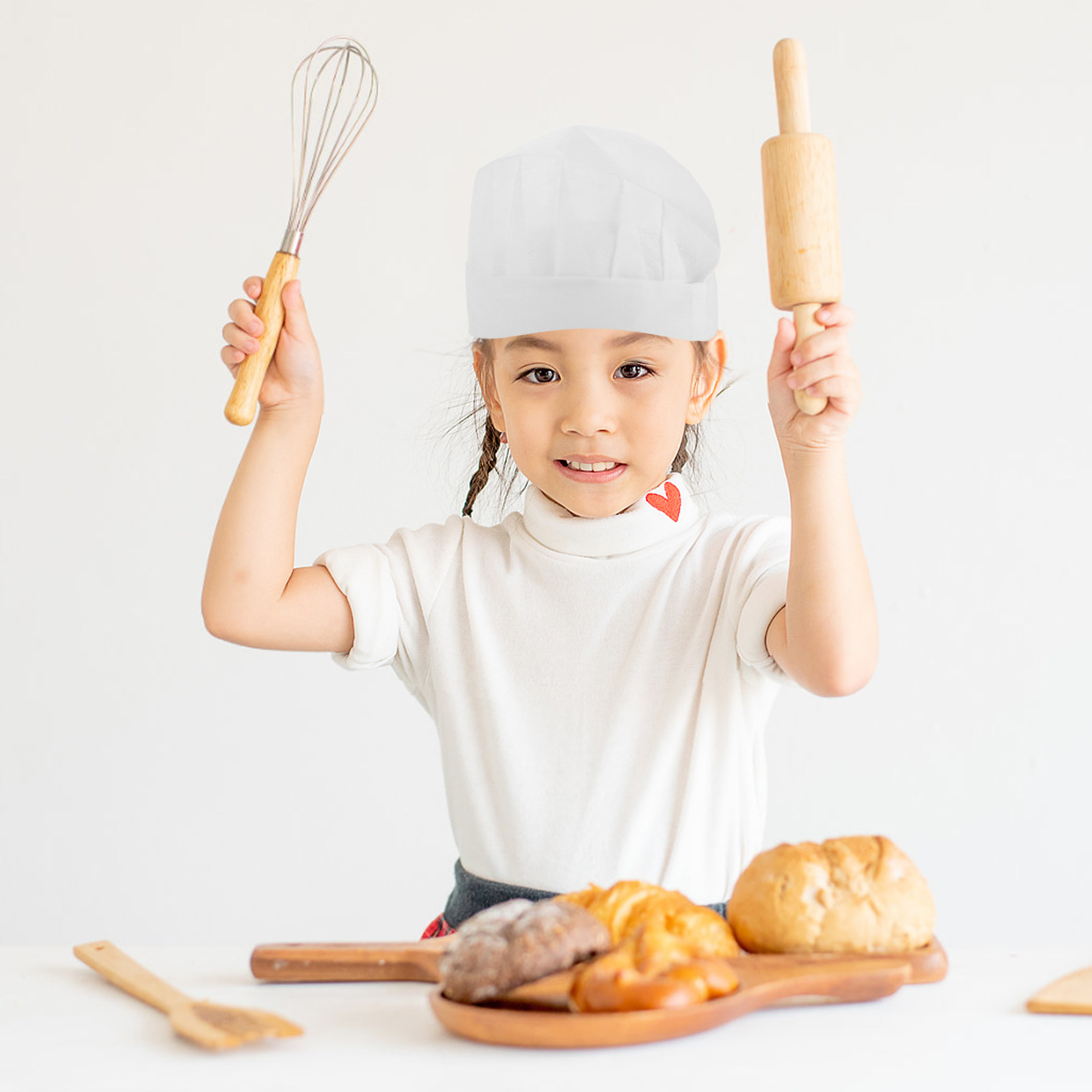 15Pcs Disposable Kids Chef Hat - Kitchen Baking Area recension och pris