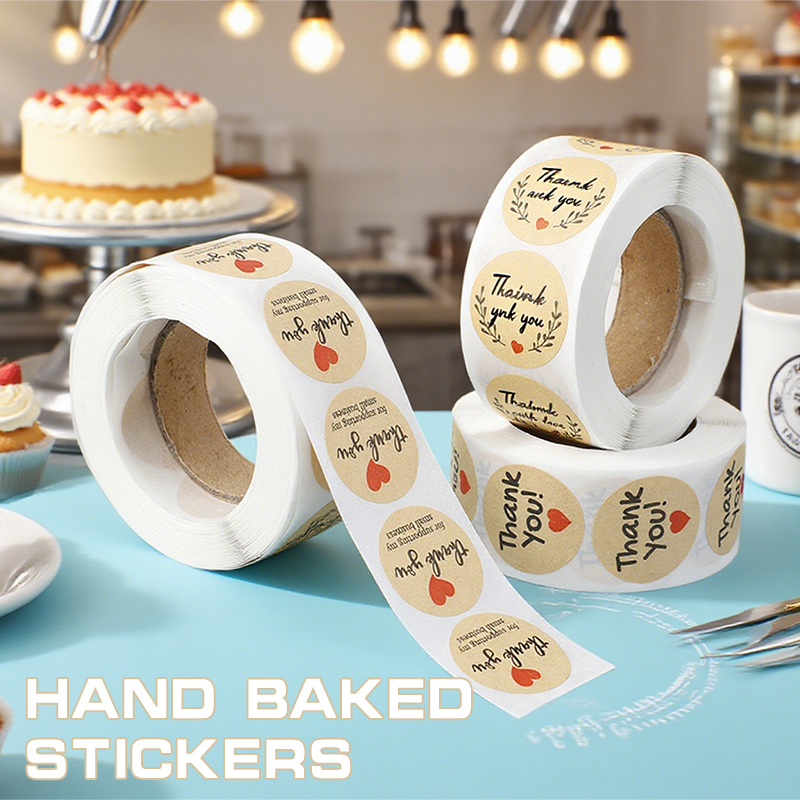 500pcs Thank You Stickers Seal - Kitchen.Baking Labels recension och pris