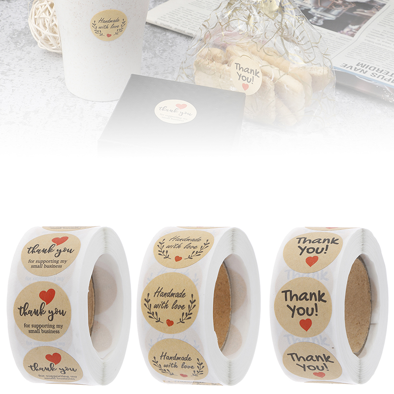 500pcs Thank You Stickers Seal - Kitchen.Baking Labels recension och pris