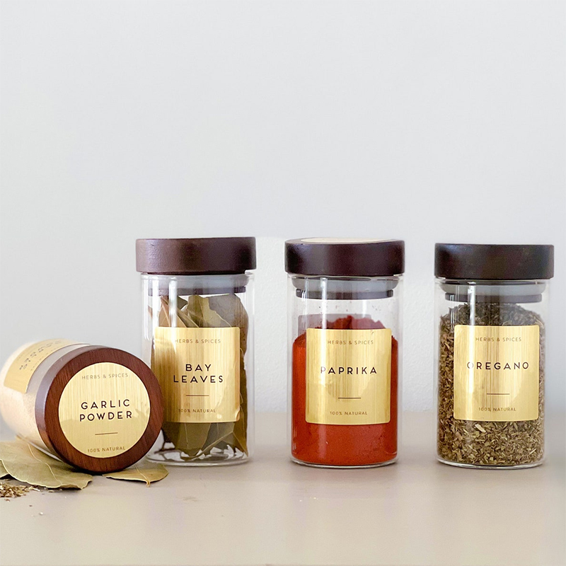 10Pcs Personalised Gold Metall - Kitchen.Baking Labels recension och pris
