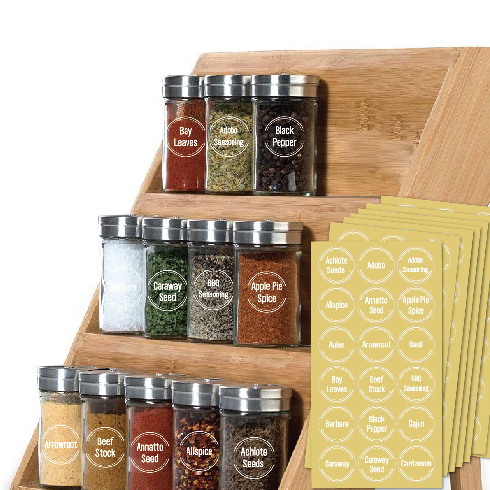 144pcs Spice Jar Labels Sticke - Kitchen.Baking Labels recension och pris