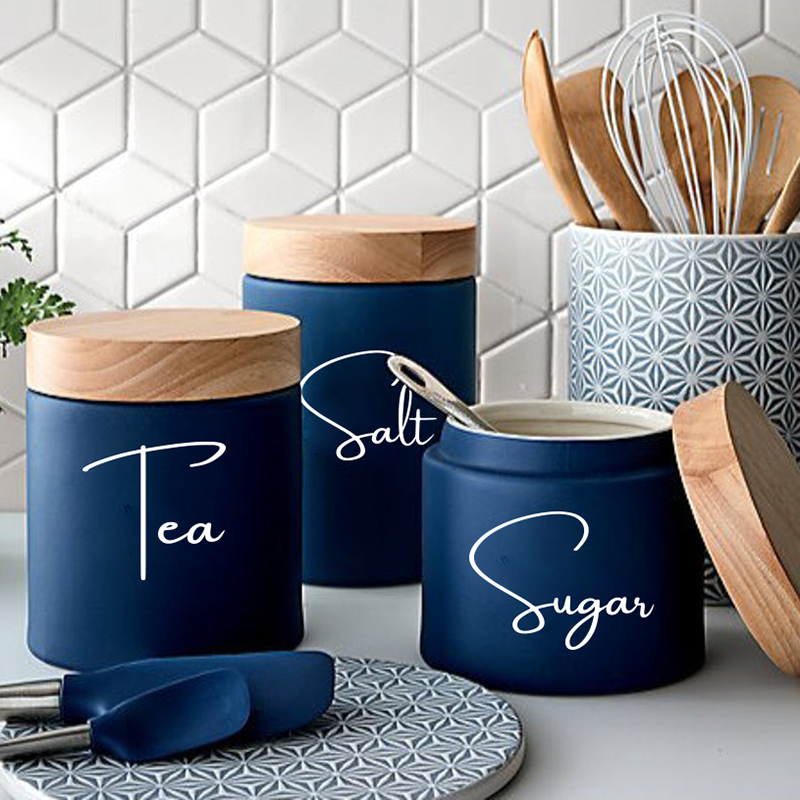 8Pcs Kitchen Organization Cani - Kitchen.Baking Labels recension och pris
