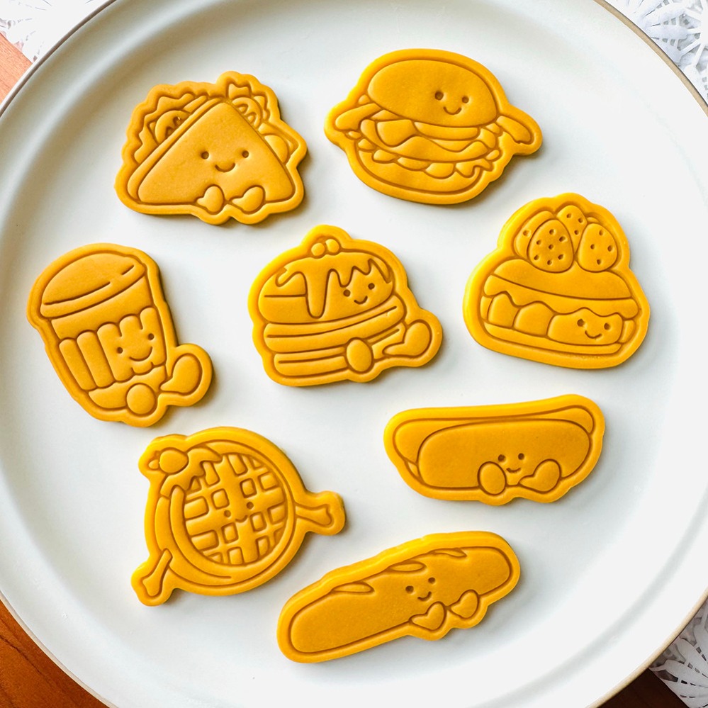 Cute Burger Sandwich Cookie Cu - Kitchen Baking Utensil recension och pris