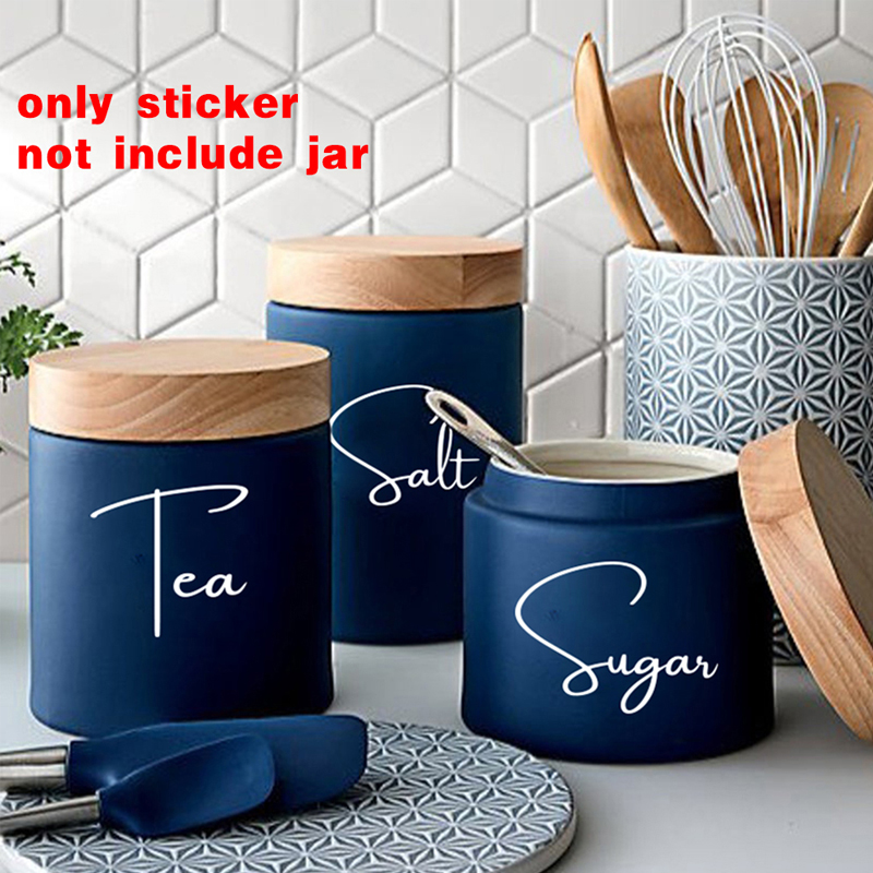 No Jars 8Pcs Kitchen Organizat - Kitchen.Baking Labels recension och pris