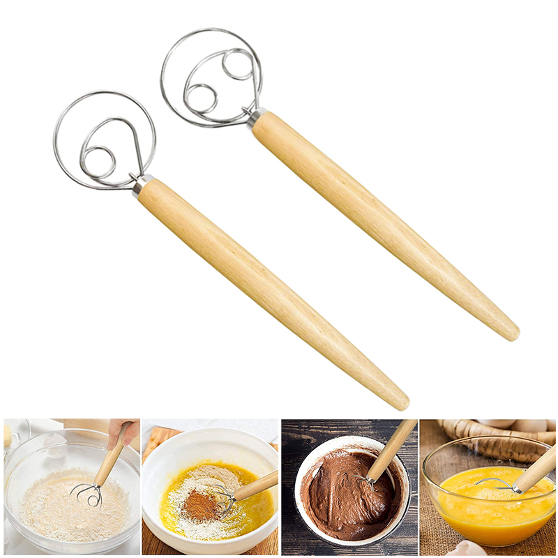 Large Hand Danish Dough Whisk  - Kitchen Baking Blender recension och pris