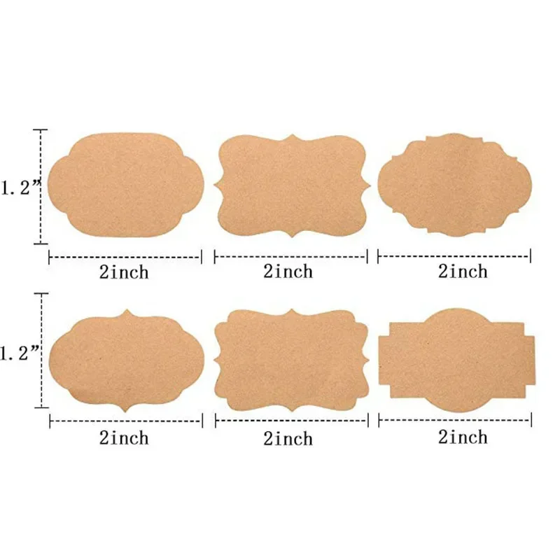 300Pcs Kraft Sticker Handwritt - Kitchen.Baking Labels recension och pris