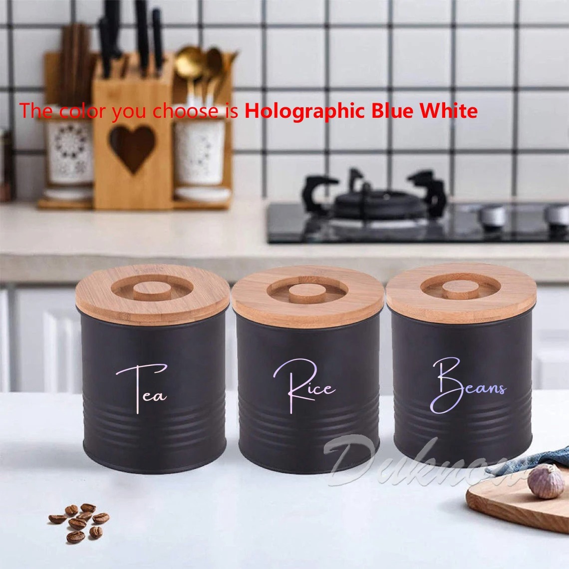 Kitchen Organization Canister  - Kitchen.Baking Labels recension och pris
