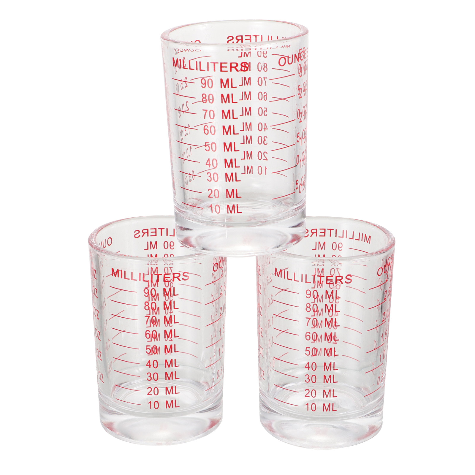 3Pcs Glass Measuring Cups Set  - Kitchen Baking Area recension och pris
