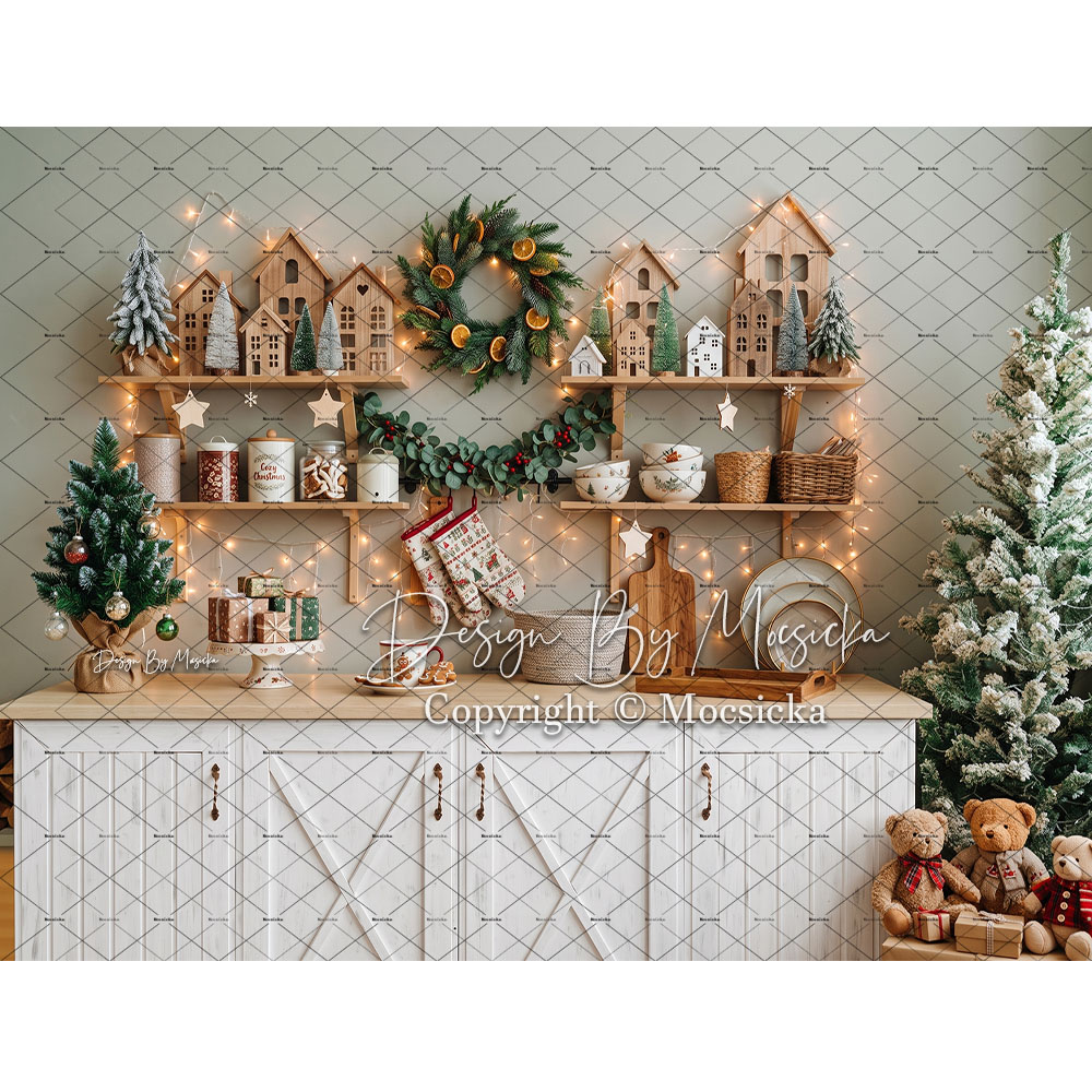 Mocsicka Christmas Gingerbread - Kitchen Baking Background recension och pris