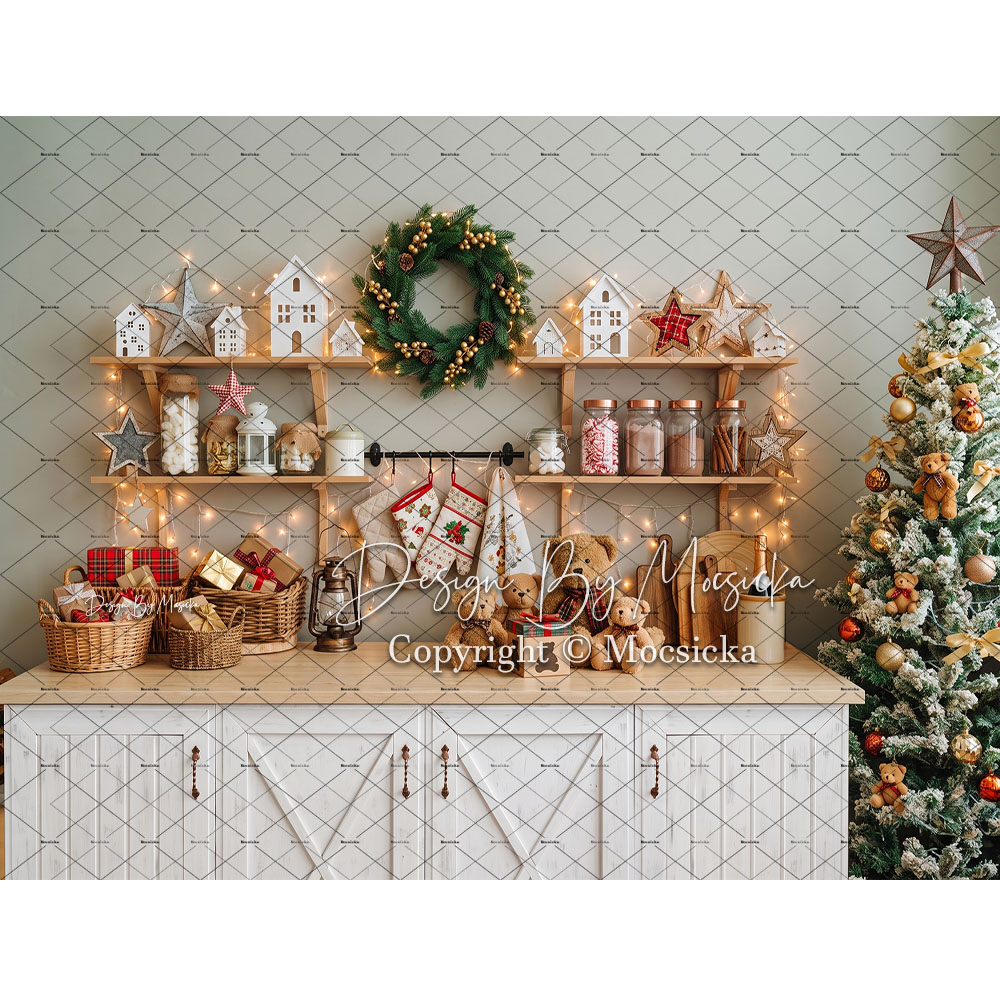 Mocsicka Christmas Gingerbread - Kitchen Baking Background recension och pris