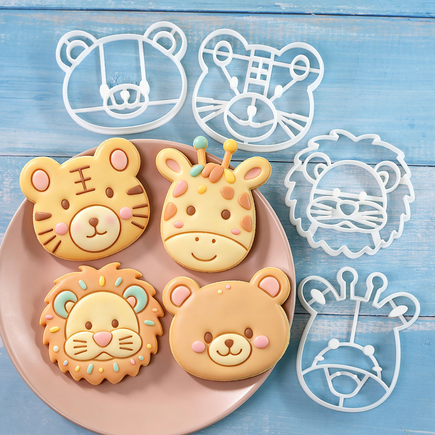 4 Pcs Animal Cookie Cutters Se - Kitchen Baking Utensil recension och pris