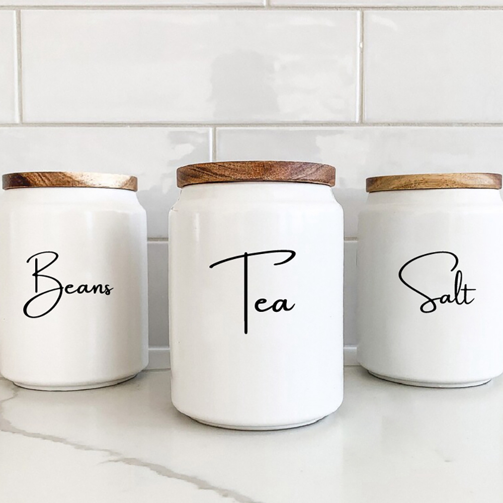 Kitchen Organization Canister  - Kitchen.Baking Labels recension och pris