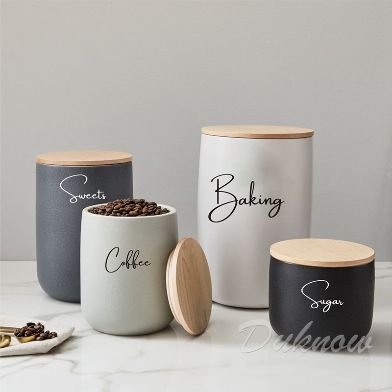 Kitchen Organization Canister  - Kitchen.Baking Labels recension och pris