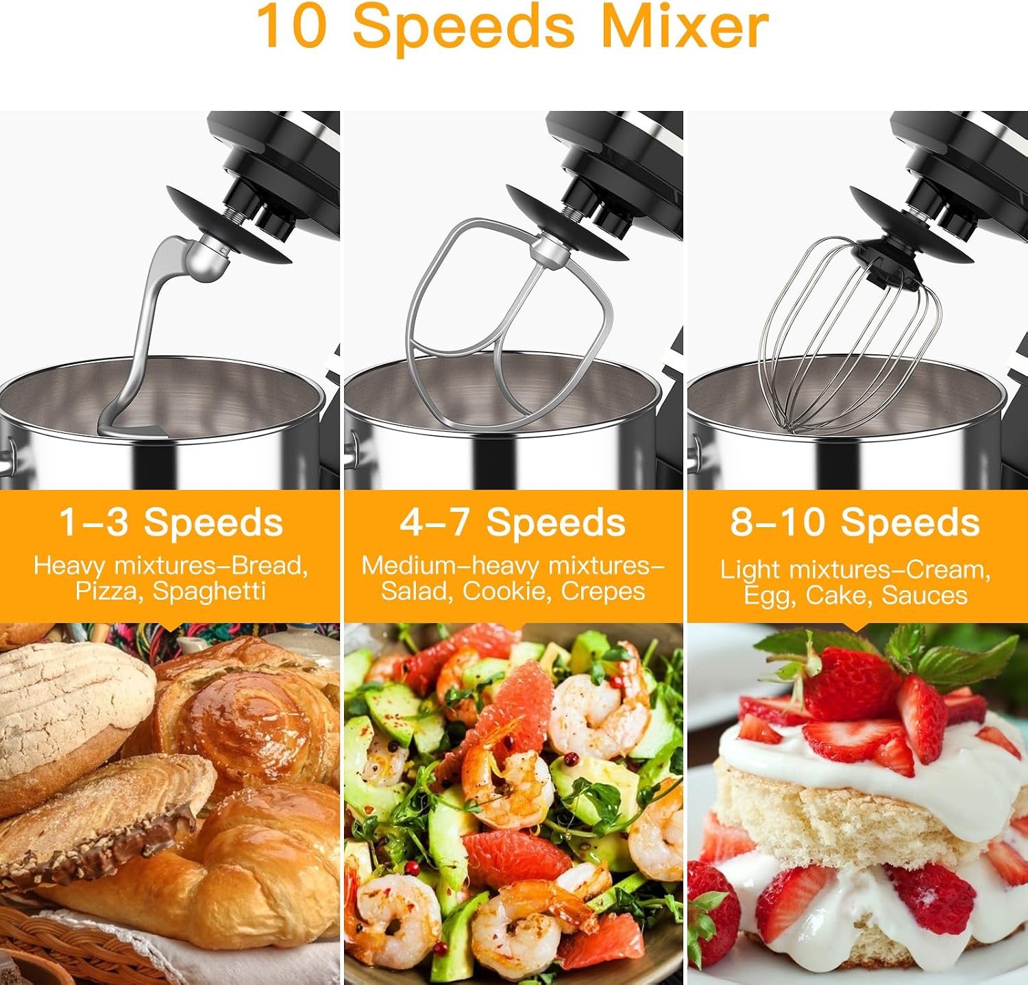 Tacleekii 7.5QT Tilt-Head Stan - Kitchen Baking Blender recension och pris