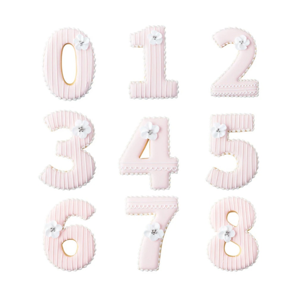 Large Numbers Cookie Cutters B - Kitchen Baking Utensil recension och pris
