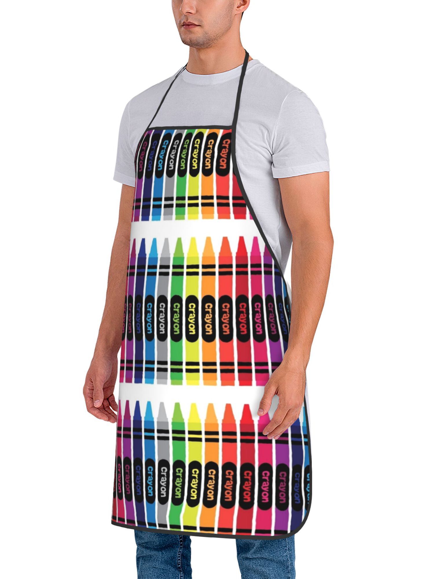 White Background Rainbow Crayo - Kitchen Baking Background recension och pris