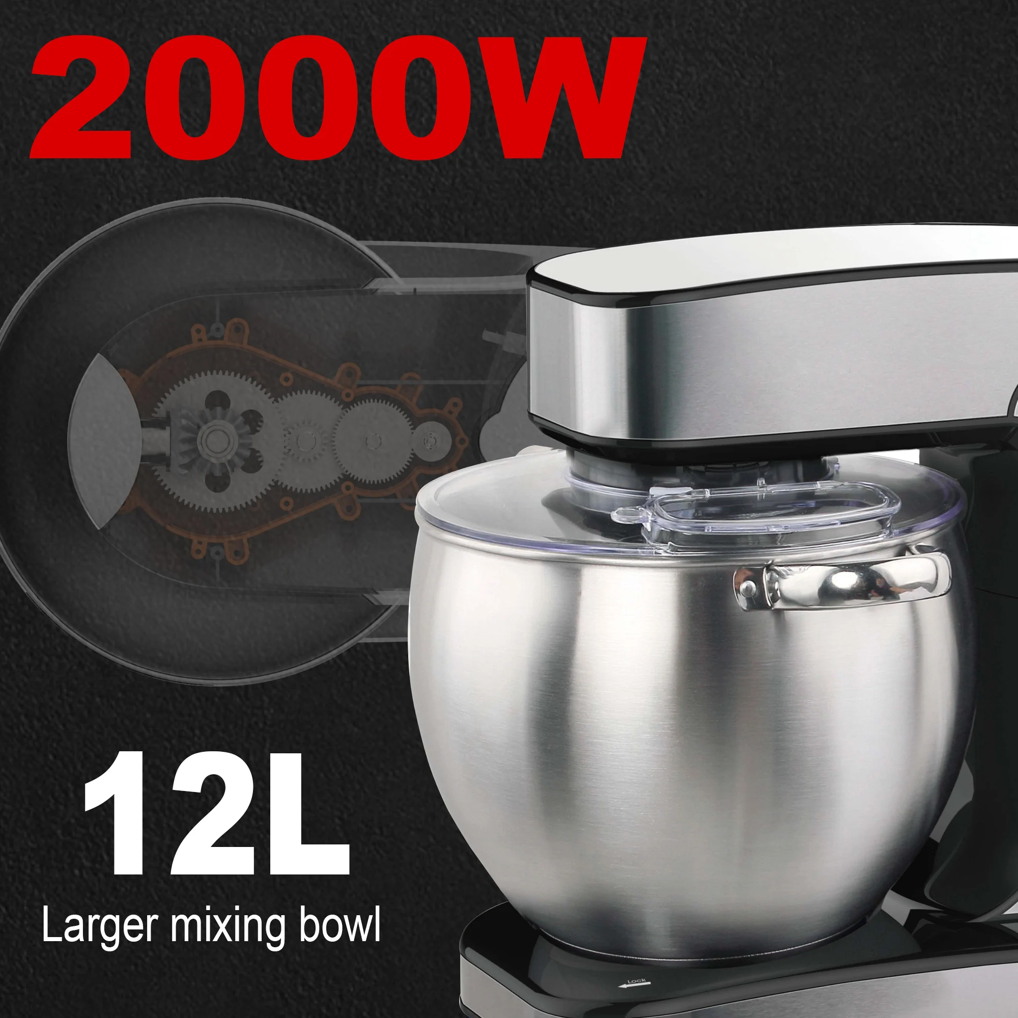 with Dough Hook, Whisk & Blend - Kitchen Baking Blender recension och pris